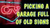 Treasure Trove Of Vintage Signs U0026 Advertising Picking A Packed Garage