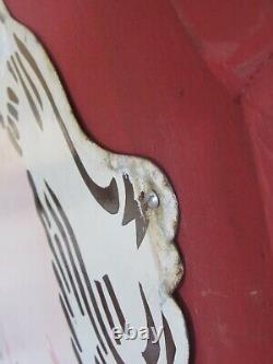 ULTRA RARE Colonel Sanders KFC Tin Metal Vintage Sign Large Col. Die cut Antique