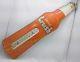 Usa Vtg 28.5 Orange Crush Bottle Sign Ad Advertising Thermometer Cola Rare Tin