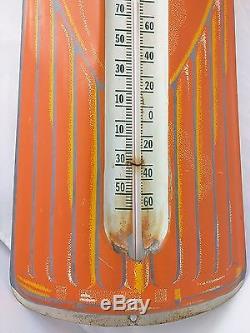 USA VTG 28.5 ORANGE CRUSH BOTTLE SIGN ad advertising thermometer cola rare tin