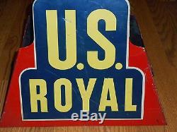 U. S. Royal Tin Double Sided Stand/sign Vintage