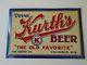 Vintage 1930s Kurth's Brewery Wisconsin Toc Tin Beer Sign Post Prohibition