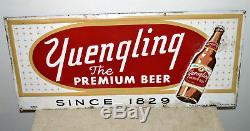 VINTAGE 1950's TIN YUENGLING BEER ADVERTISING SIGNPOTTSVILLE, PAEMBOSSEDORIG