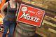 Vintage Drink Moxie Tin Sign Rare Donaldson Sign Embossed Soda Pop General Store