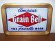 Vintage Grain Belt Beer Reverse Painted Glass Sign Rog Minnesota Bar Tin Tavern