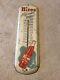 Vintage Hires Root Beer Soda Pop Tin Thermometer Advertising Sign 1940s Working