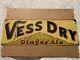Vintage Vess Dry Fine Ginger Ale Embossed Rare Tin Sign Measures 19 1/2 X 7