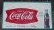 Vtg 1950s Original Coca Cola Glass Ice Cold Coke Bottle Tin Metal Sign 32 X 55
