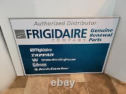(VTG) Frigidaire Appliance distributor dealership Advertising Tin Embossed sign