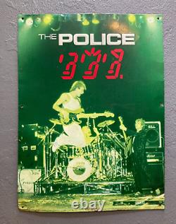 VTG THE POLICE-AUTHENTIC Ghost In The Machine METAL-TIN SIGN 1982 EXTREMELY RARE
