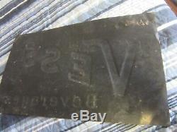 Very Rare Original 1930's-1940's Vess Whistle Soda Tin Embossed Sign VTG OLD