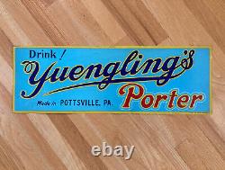 Vintage 1930 Yuenglings Porter Embossed Tin Brewery Advertising Sign Pottsville