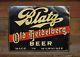 Vintage 1930's Blatz Old Heidelberg Embossed Painted Tin Beer Bar Brewery Sign