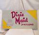 Vintage 1930's Dixie Maid Fine Nylons Advertising Tin Sign, 23x13