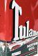 Vintage 1930s Tulane Oil Old Tin Metal Can With Car Graphic Sign Rare 2 Gallon