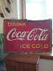 Vintage 1939 Coca Cola Gas Station General Store Advertising Big Tin Sign