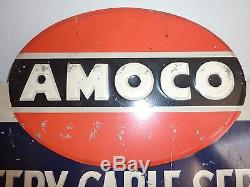 Vintage 1940's Tin AMOCO Battery Cable Service Rack