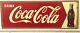 Vintage 1950's Drink Coca Cola Arrow Tin Sign Soda Metal Bottle Coke