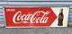 Vintage 1950's Coca Cola Advertising Tin Metal Sign 54 By 18
