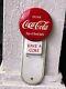 Vintage 1950's Coca Cola Red Button Tin Calendar Sign Sign Of Good Taste