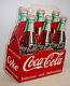 Vintage 1951 Coca-cola 6 Pack Delicious And Refreshing Tin Sign