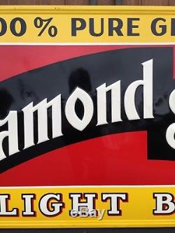 Vintage 1951 Diamond State Brewery Embossed Tin Beer Advertising Sign Delaware