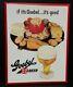 Vintage 1953 Goebel Beer Tin Litho Advertising Beer Sign