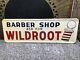 Vintage 1955 Original Wildroot Barber Shop Colorful Tin Metal Advertising Sign