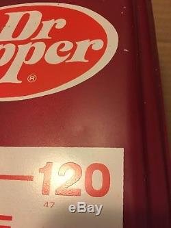 Vintage 1960-70s Dr. Pepper Tin Sign with Thermometer