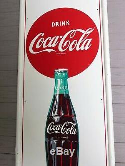 Vintage 1960's Coca-Cola tin Things Go Better with Coke sign
