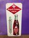 Vintage 1960s Royal Crown Cola Rc Thermometer Tin Sign