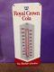 Vintage 1960s Royal Crown Rc Soda Thermometer Tin Sign
