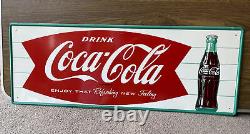 Vintage 1963 Drink Coca-Cola Tin Sign