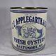 Vintage 1 Gal Acme Brand Applegarth Fresh Oysters Tin Can Best Of Best Ex++