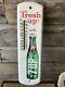 Vintage 7up Advertising Tin Thermometer 7up Sign