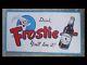 Vintage Authentic Original Frostie Root Beer Soda Metal Tin-sign Embossed Logo