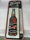 Vintage Advertising Barq's Root Beer Soda Large Store Tin Thermometer 272-v