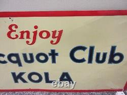 Vintage Advertising Clicquot Club Kola Tin Wall Sign 173-m