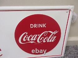 Vintage Advertising Coke Coca Cola Self Framed Tin Wall Sign 171-m