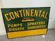 Vintage Advertising Continental Equipment Dealer Store Sign Tin M-325