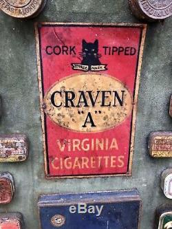 Vintage Advertising Display Sign Tobacco Cigarettes Tins Signage Retro