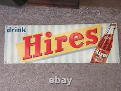 Vintage Advertising Hires Root Beer Soda Dealer Store Sign Tin 295-q