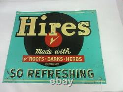 Vintage Advertising Hires Root Beer Tin Sign Store Soda Counter Display M-598