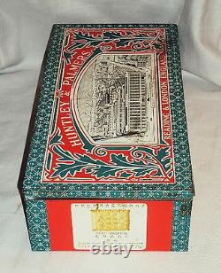 Vintage Advertising Huntley And Palmers Biscuit London Tin Litho Box Collectible