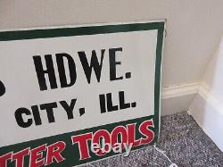 Vintage Advertising Keen Kutter Hogge's Hdw Store Wall Sign Tin 393-t