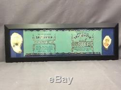 Vintage Advertising Oyster Can/tin Millbourn Co. Crisfield MD Sign Framed Art