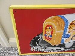Vintage Advertising Sunbeam Bread Store Diplay Tin Sign 154-x