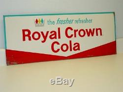 Vintage Advertising Tin Royal Crown Cola Sign, Pop Soda, Original