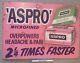Vintage Advertising Tin Sign Aspro Genuine Old Painted Sign