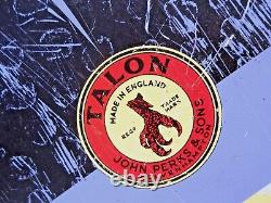 Vintage Advertising Tin Sign Board Talon John Perks & Sons England Shovel Lith2